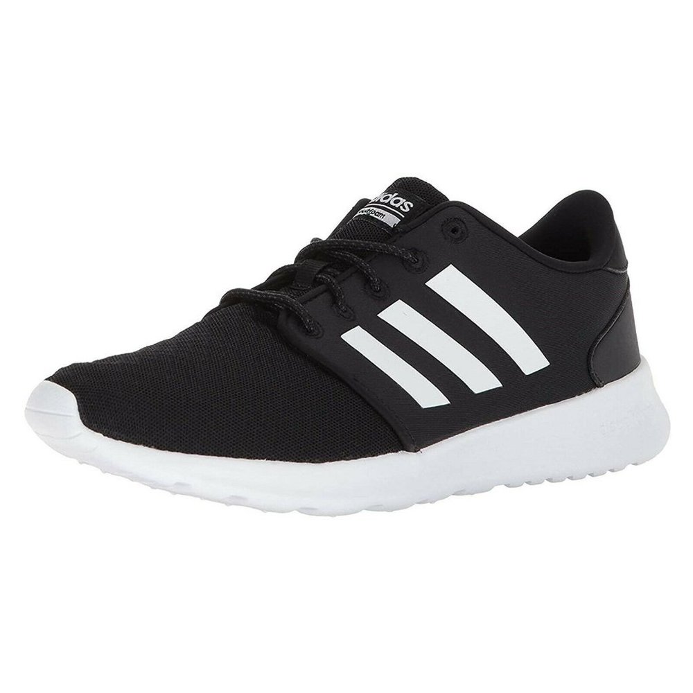 adidas Womens Black Cloudfoam QT Racer Running Walking Shoe Sneaker
